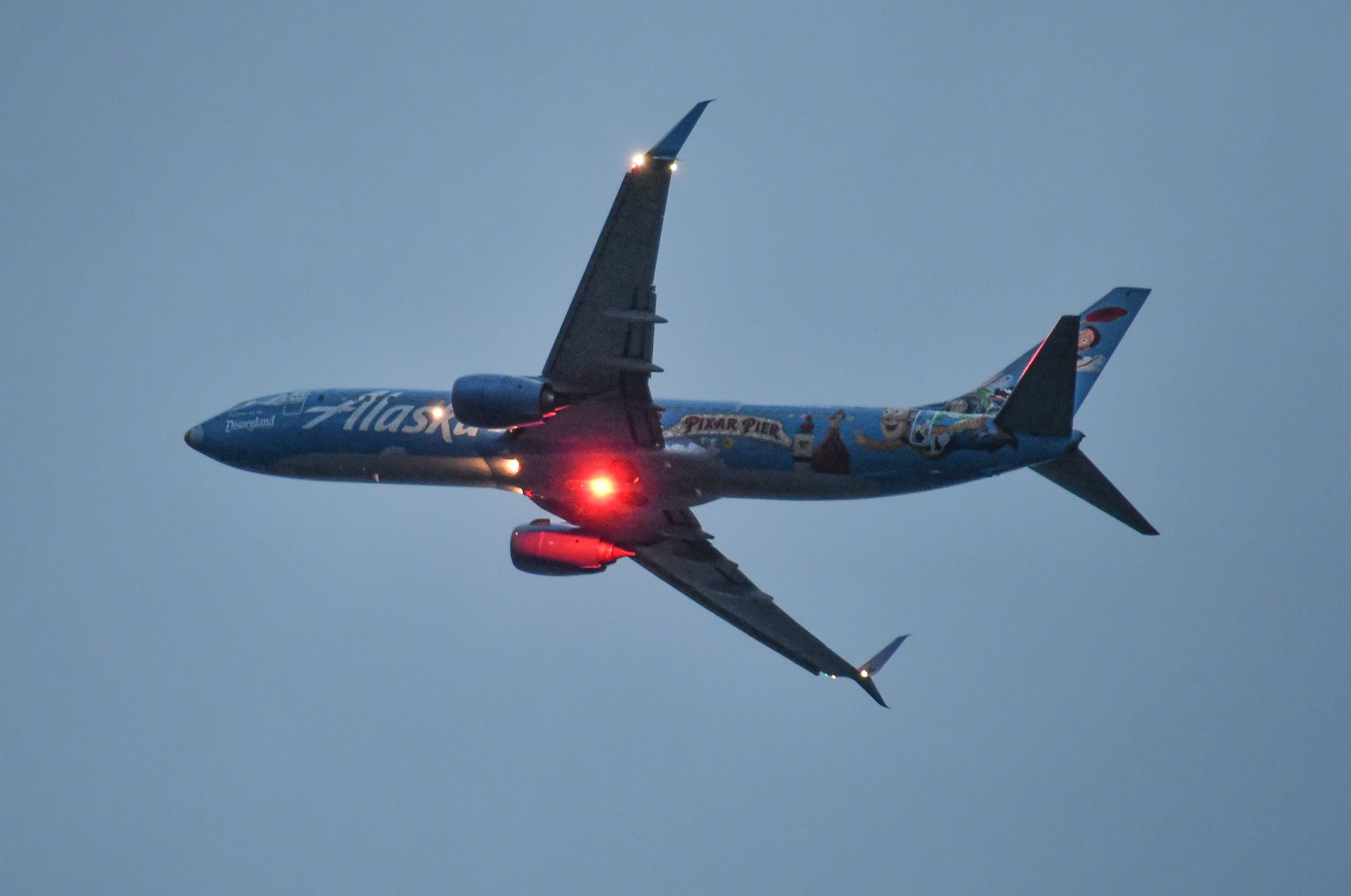 Alaska Airlines' Mickey's Toontown Express lands at LAX