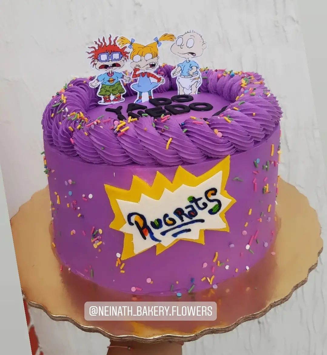 Neinath - Pastel de 20 porciones 🤩 Rugrats 🤗 Pan sabor red... | Facebook