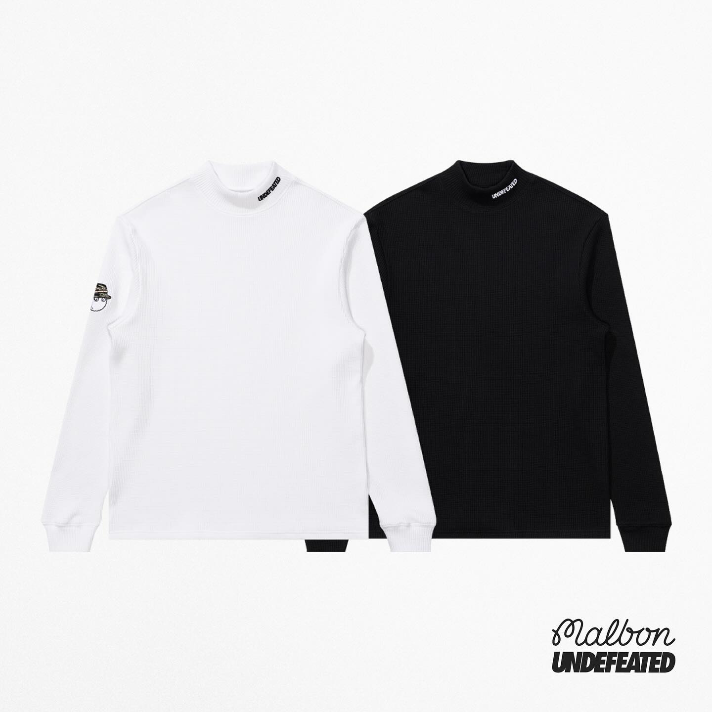 UNDEFEATED × malbon ロングスリーブモックネックシャツ UNDEFEATED x Malbon The collection features an assortment of