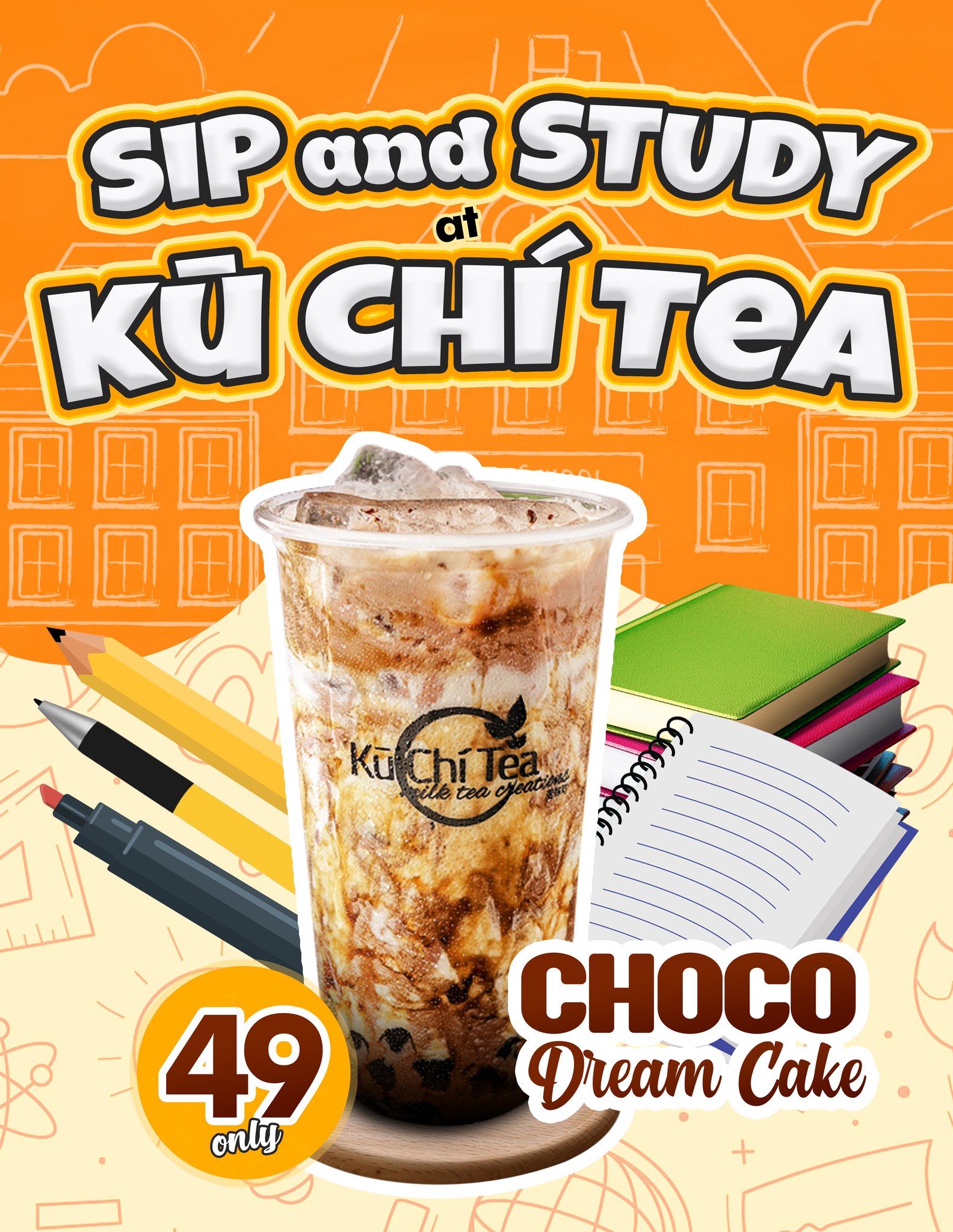 Sip and study at... - Kū Chí Tea 苦你可 Café San Juan Batangas