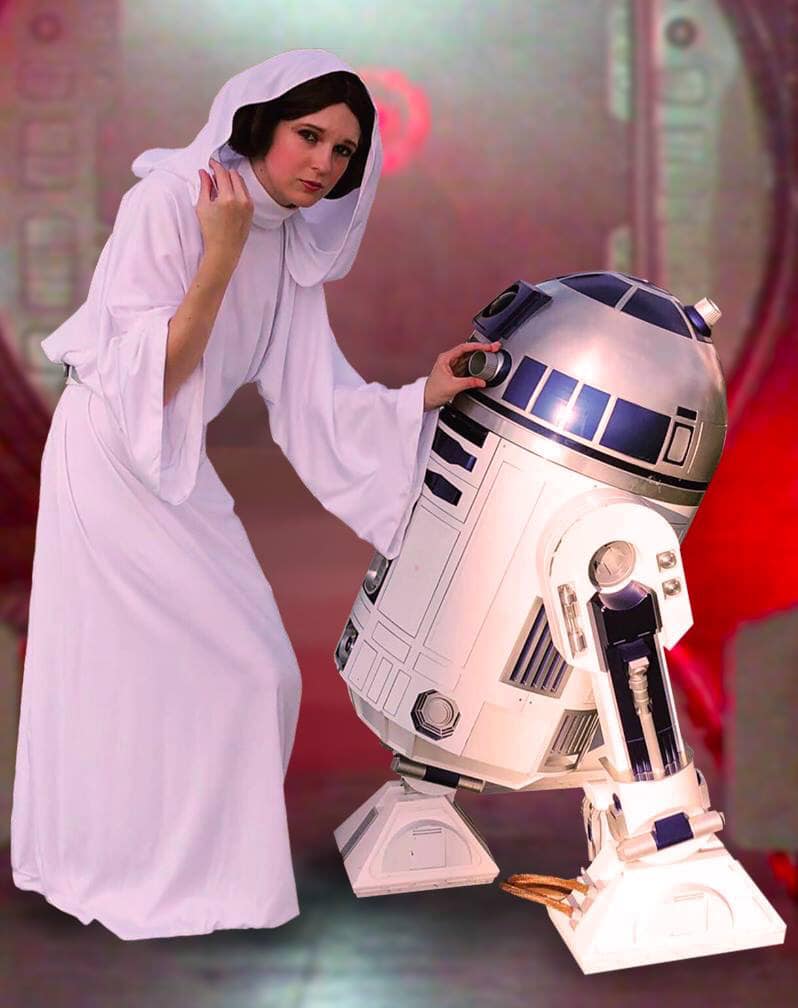 Rey and R2D2