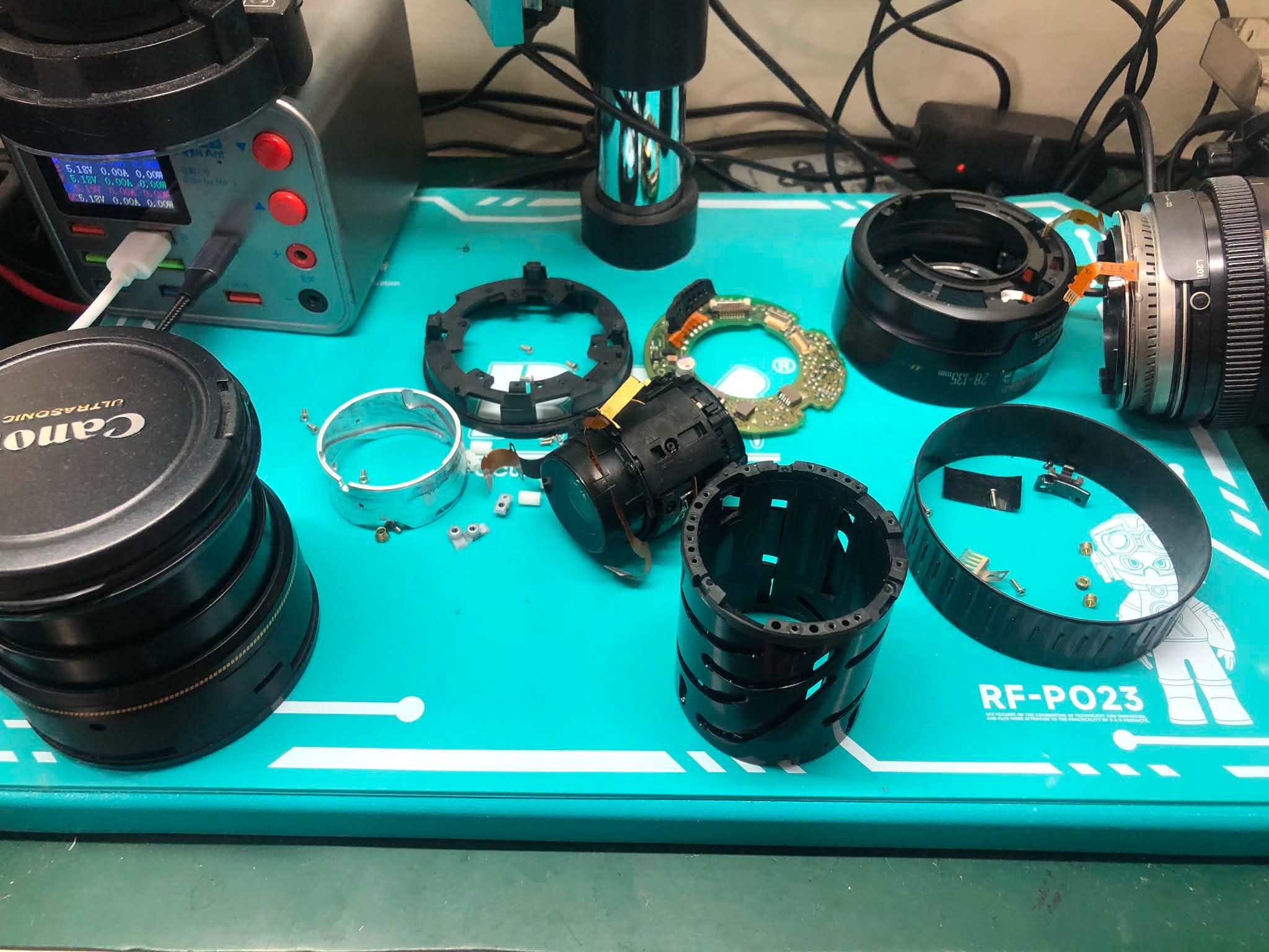 Why does my EF lens cause Err 01 on my camera?