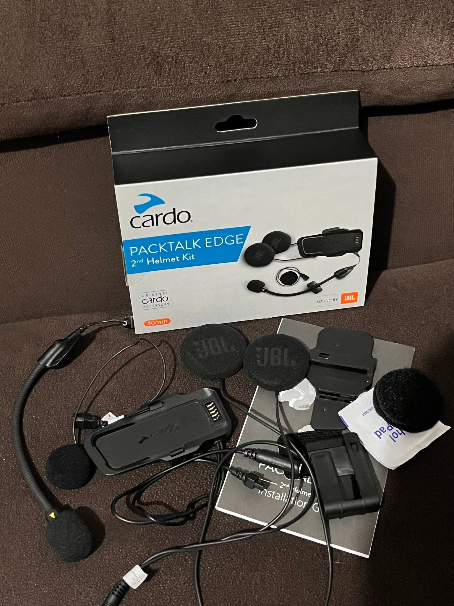 Cardo Packtalk Edge 2nd helmet kit for sale