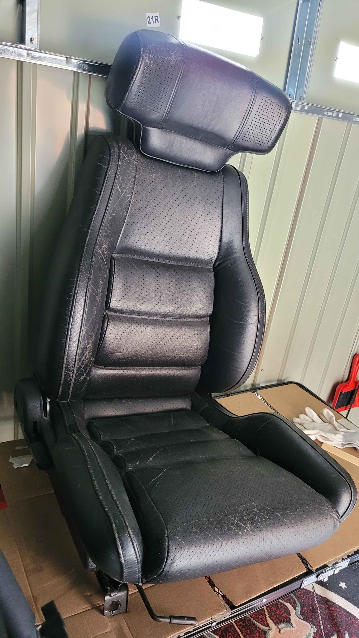 FC RX-7 Convertible Passenger Seat – OEM Leather w/ Headrest Speakers ...