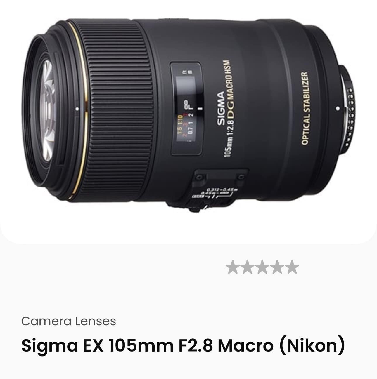 Nikon D7500 Sigma 105mm Macro