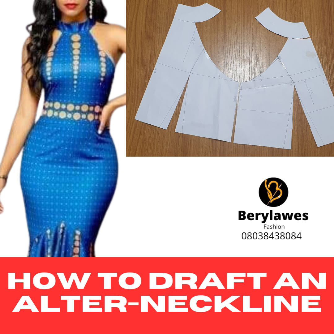how to alter a halter neck dress draft neckline pattern how to tie halter dress