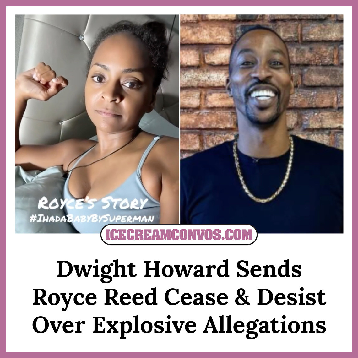 Dwight Howard serves Royce Reed... - Ice Cream Conversations | Facebook