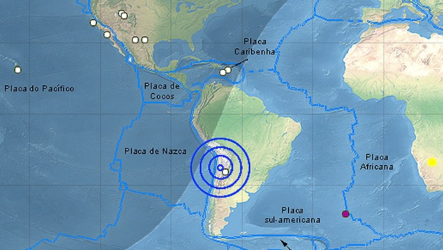 Apolo11.com - ⚠️ Um forte abalo sísmico de magnitude 6.1 no Chile é ...