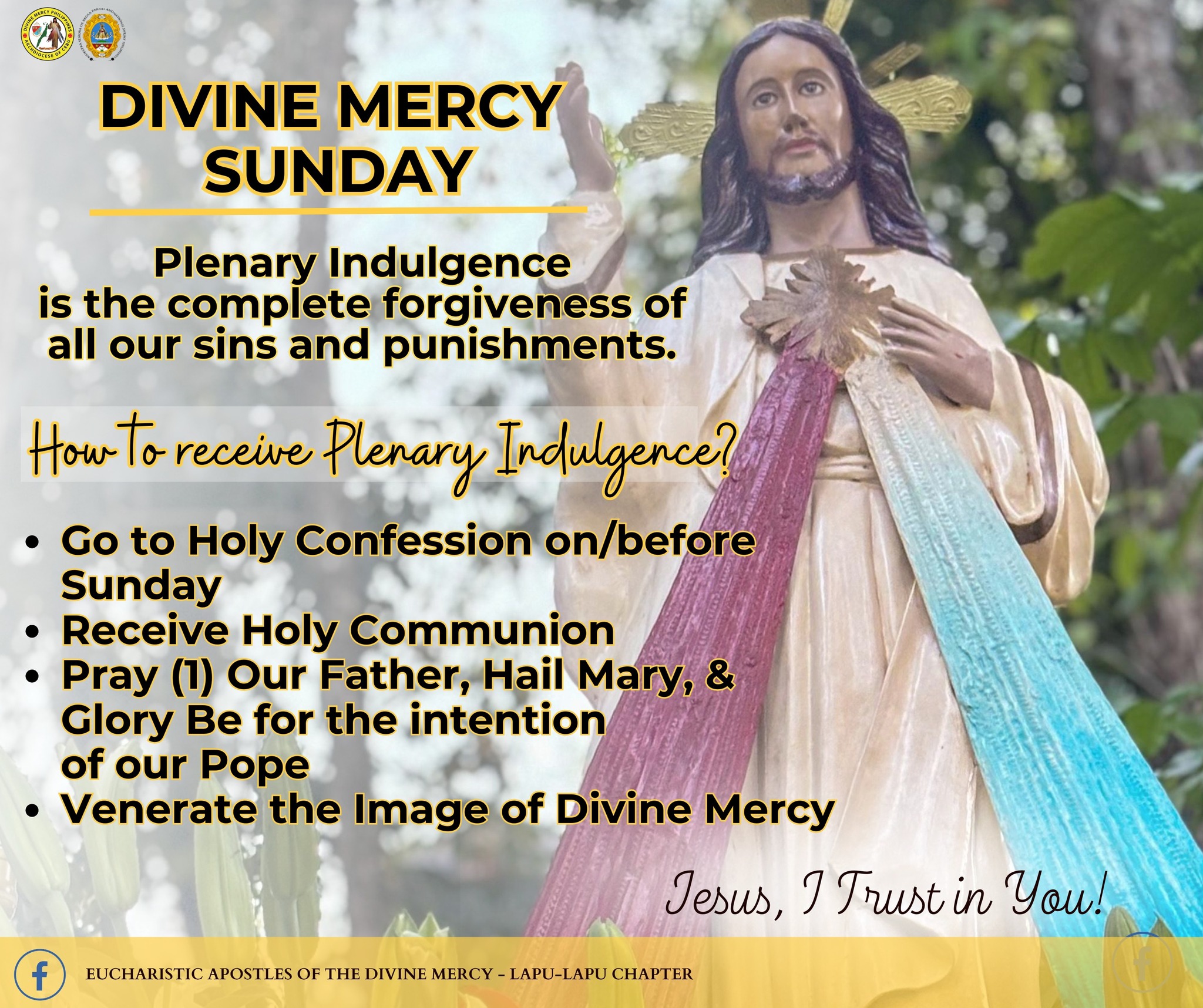 Eucharistic Apostles of the Divine Mercy - LapuLapu Chapter | Lapu-Lapu ...
