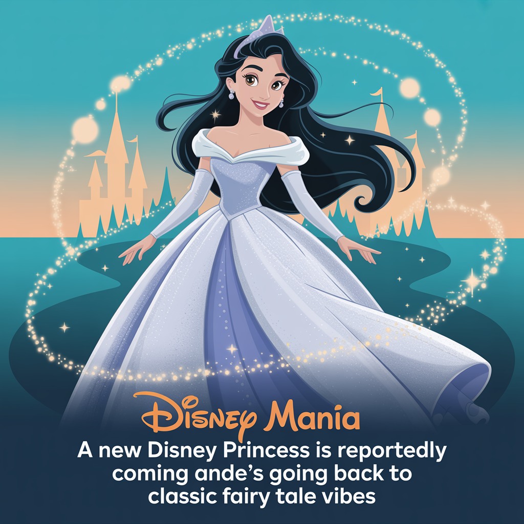princess with blue dress and black hair Disney is reportedly planning to introduce a new character, described as having long wearing a white flowy gown. The concept hints at a more ethereal and classic aesthetic Elegant Black Dress With eurosummerswim Size:4XL9