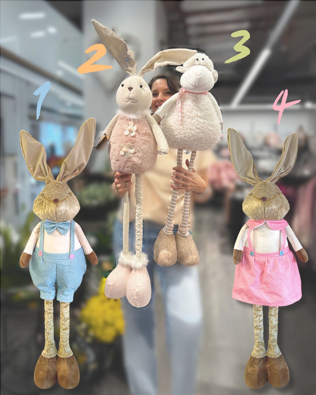 🐰 GEWINNSPIEL 🐰 Wir verlosen diese 4 süßen Osterfiguren 🥳 So nimmst Du am Gewinnspiel teil: 1. Folge KiK (DE