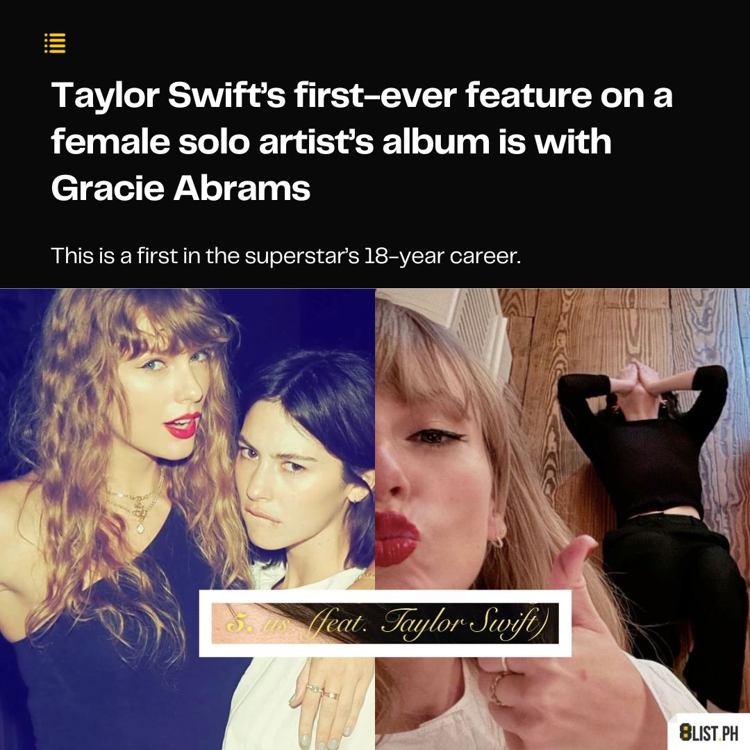 8List.ph - US FEAT. TAYLOR SWIFT! Rising singer-songwriter Gracie ...