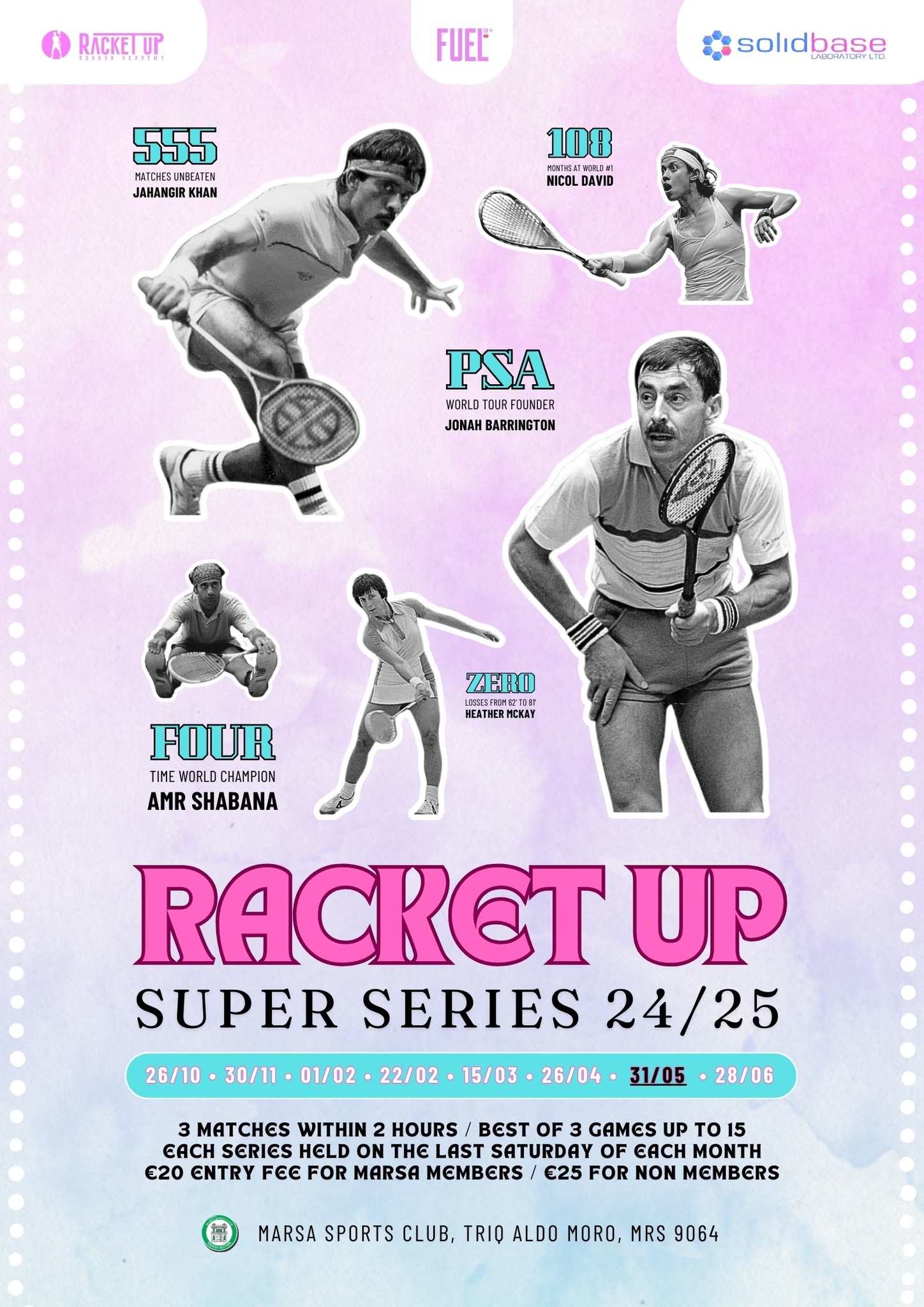 Malta - Entries for Gameweek 7 of the Racket Up Super Series are ...