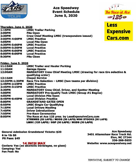 Ace Speedway - 🏁🏁🏁 Competitors and Race Fans! 🏁🏁🏁 Below... | Facebook