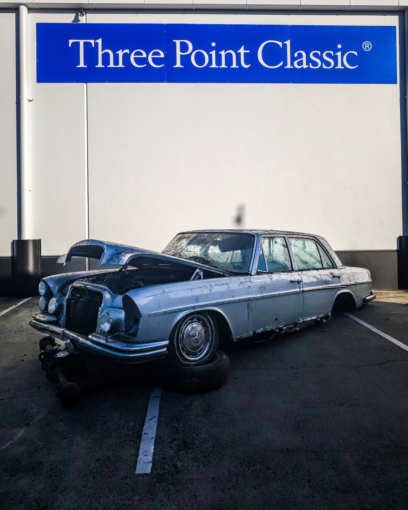 Three - As much as it pains us to see what has become of this Mercedes ...