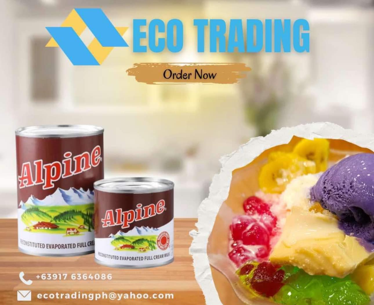 Eco - Alpine Full Cream Evaporated Milk Made from whole cow’s milk ...