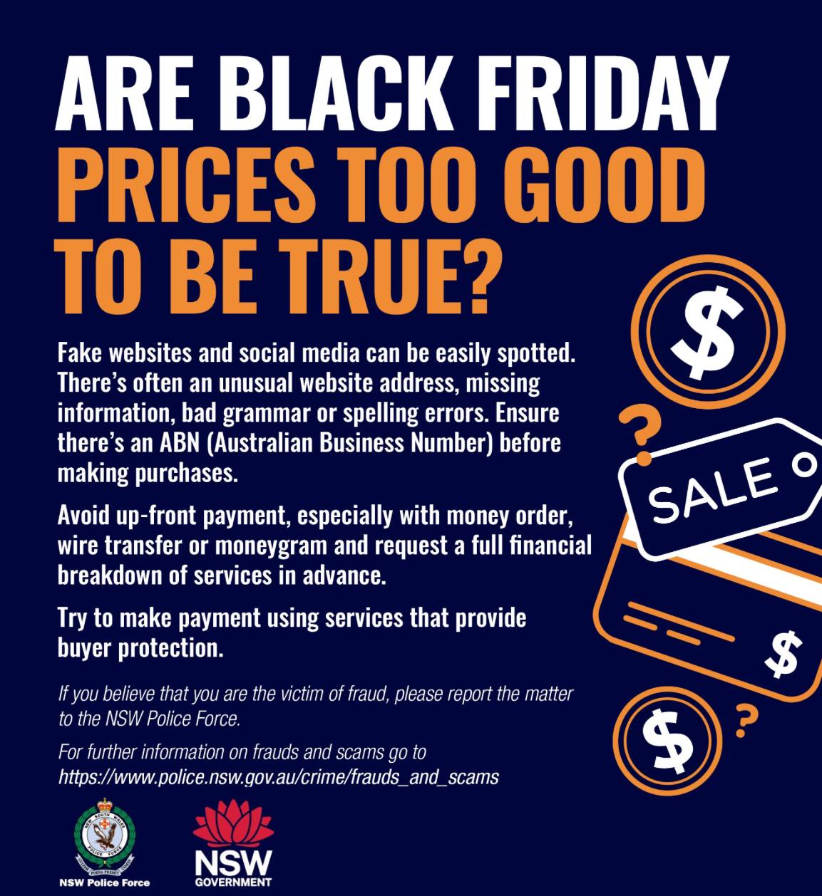It's Black Friday - but that doesn't... - NSW Police Force | Facebook