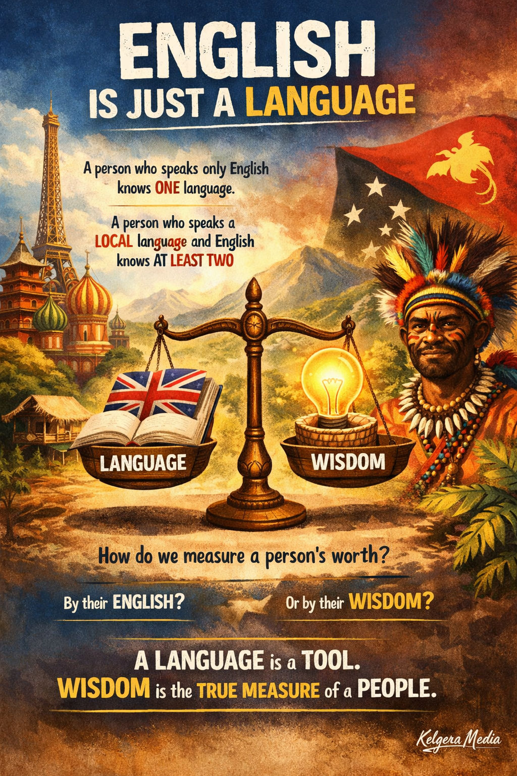 English language is not a measure of intelligence