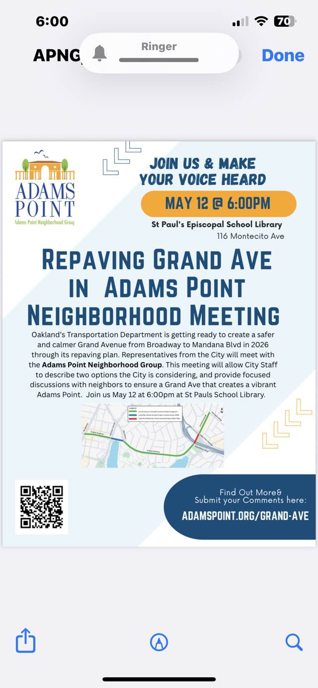 Adams Point Neighborhood Group | Oakland CA