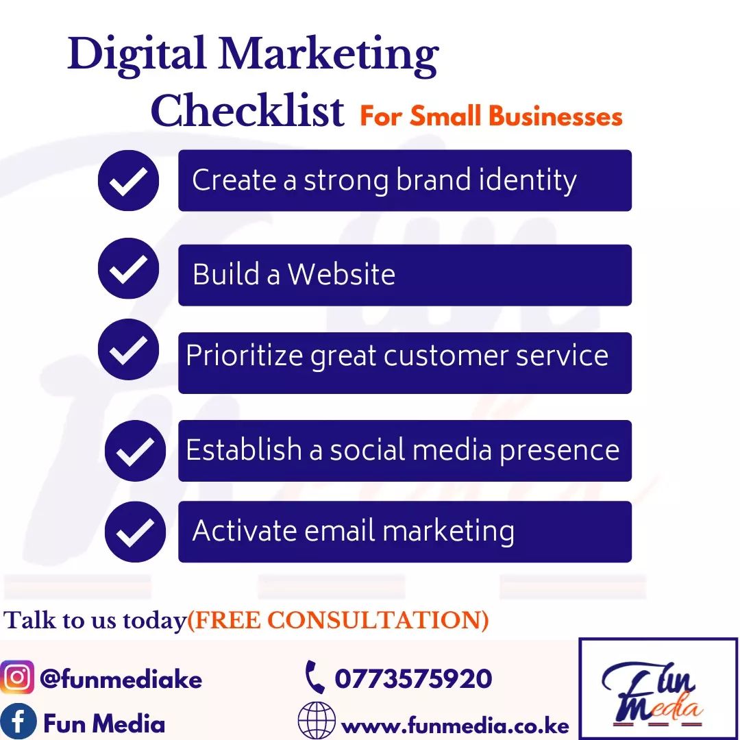 Fun Media - 📢 Here's a Digital Marketing checklist for...