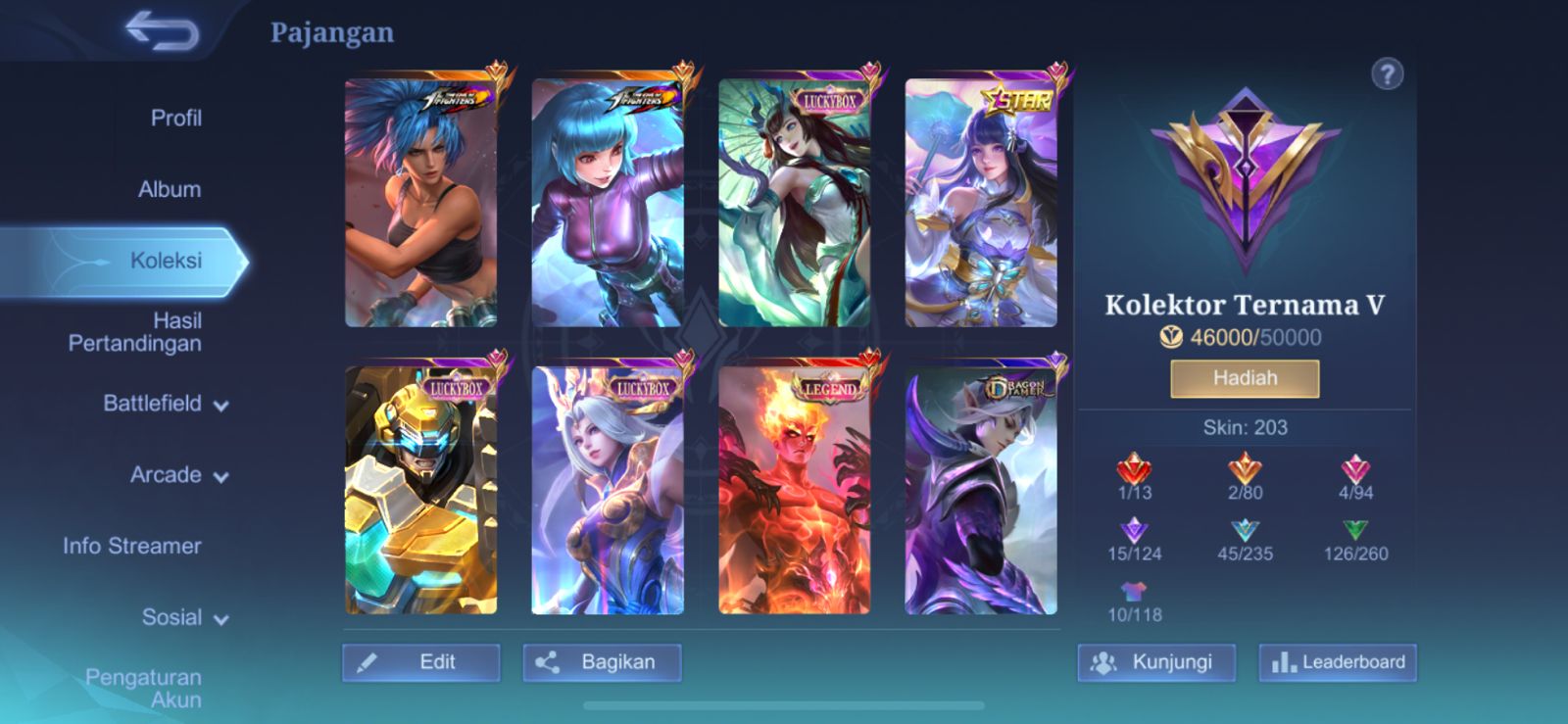 Mobile Legends Palembang | 400 COD demang nominus all kosong biso ce