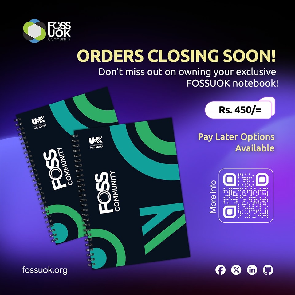 FOSS - Notebook Orders Closing Soon! 📝 The official FOSSUOK Notebook is ...