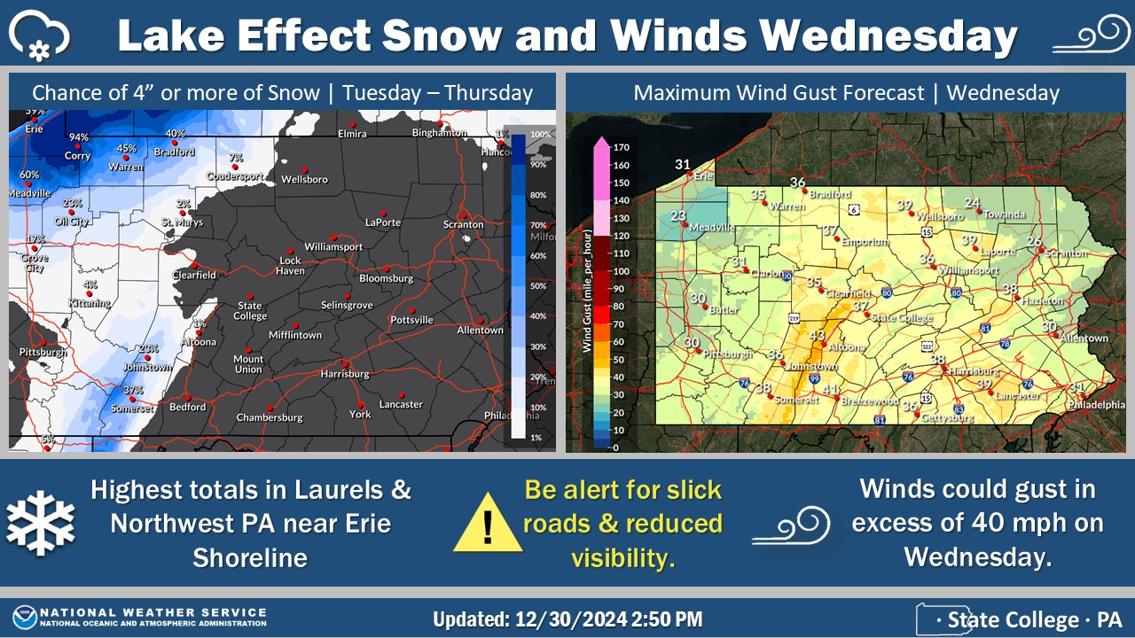 US - The chance for impactful lake effect and upslope snow is ...