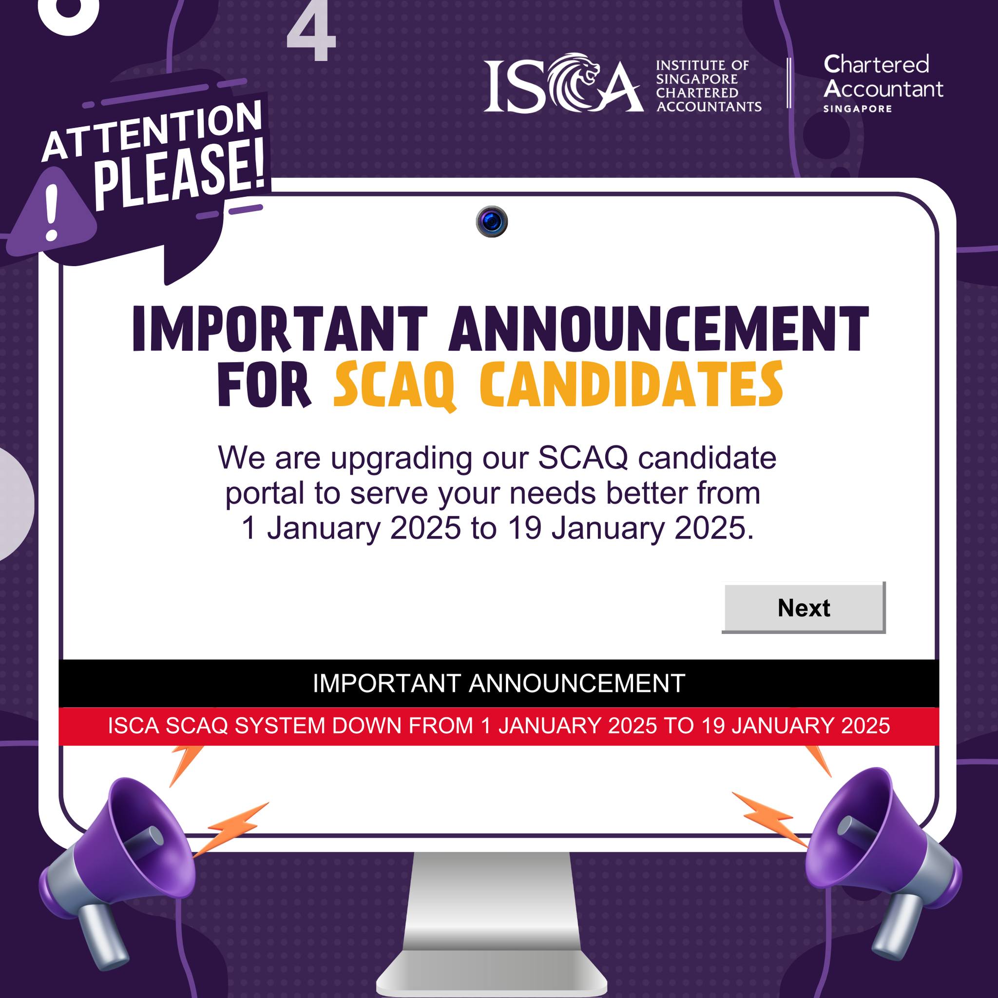 📢 We will... - Institute of Singapore Chartered Accountants | Facebook