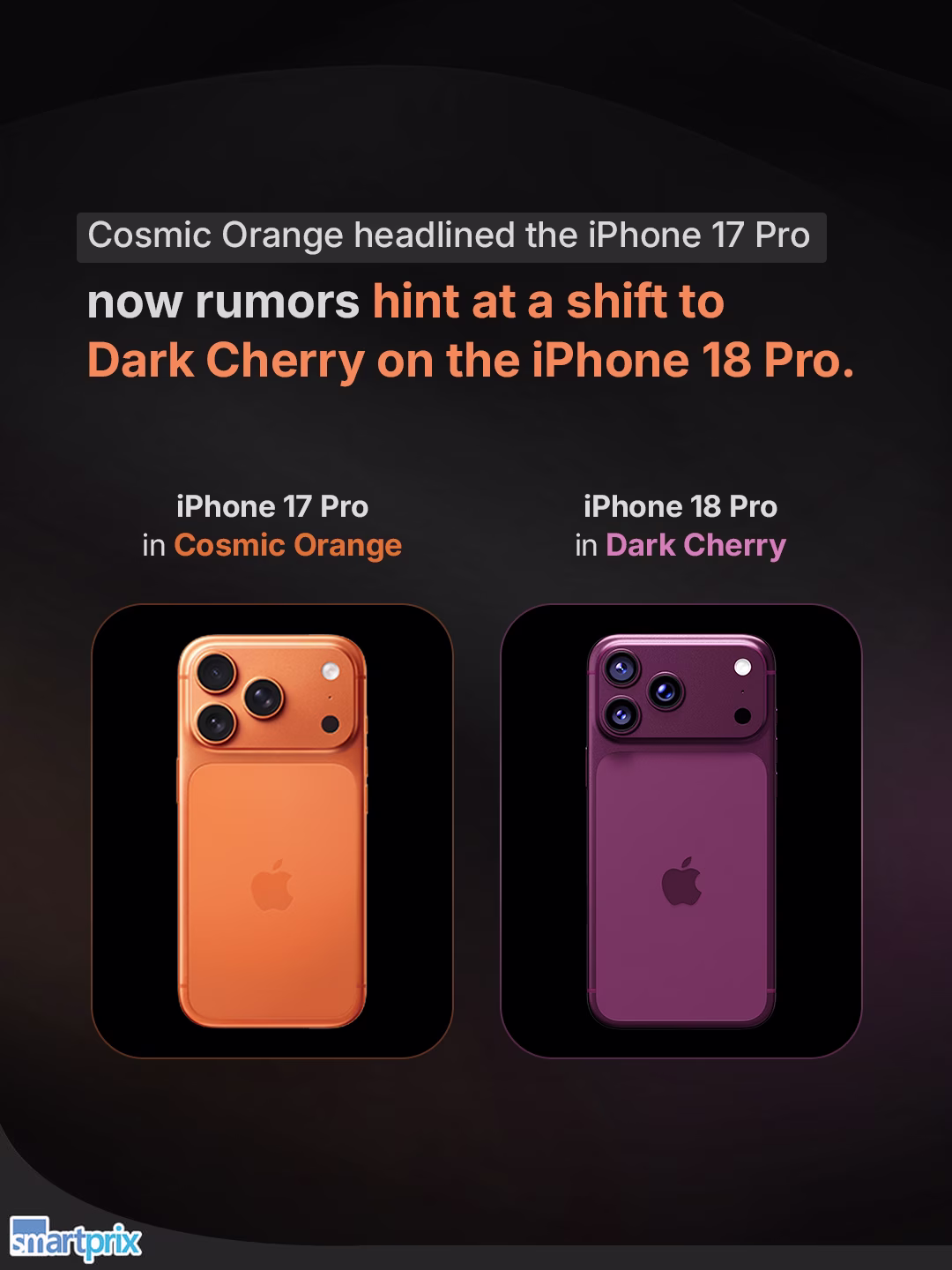 Cosmic Orange was the iPhone 17 Pro's signature — now rumors say
