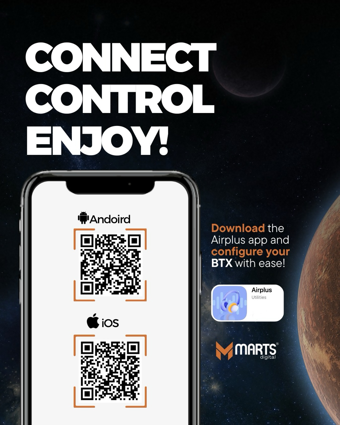 Marts - 🔊 Connect. Control. Enjoy! Download the Airplus App and set up ...