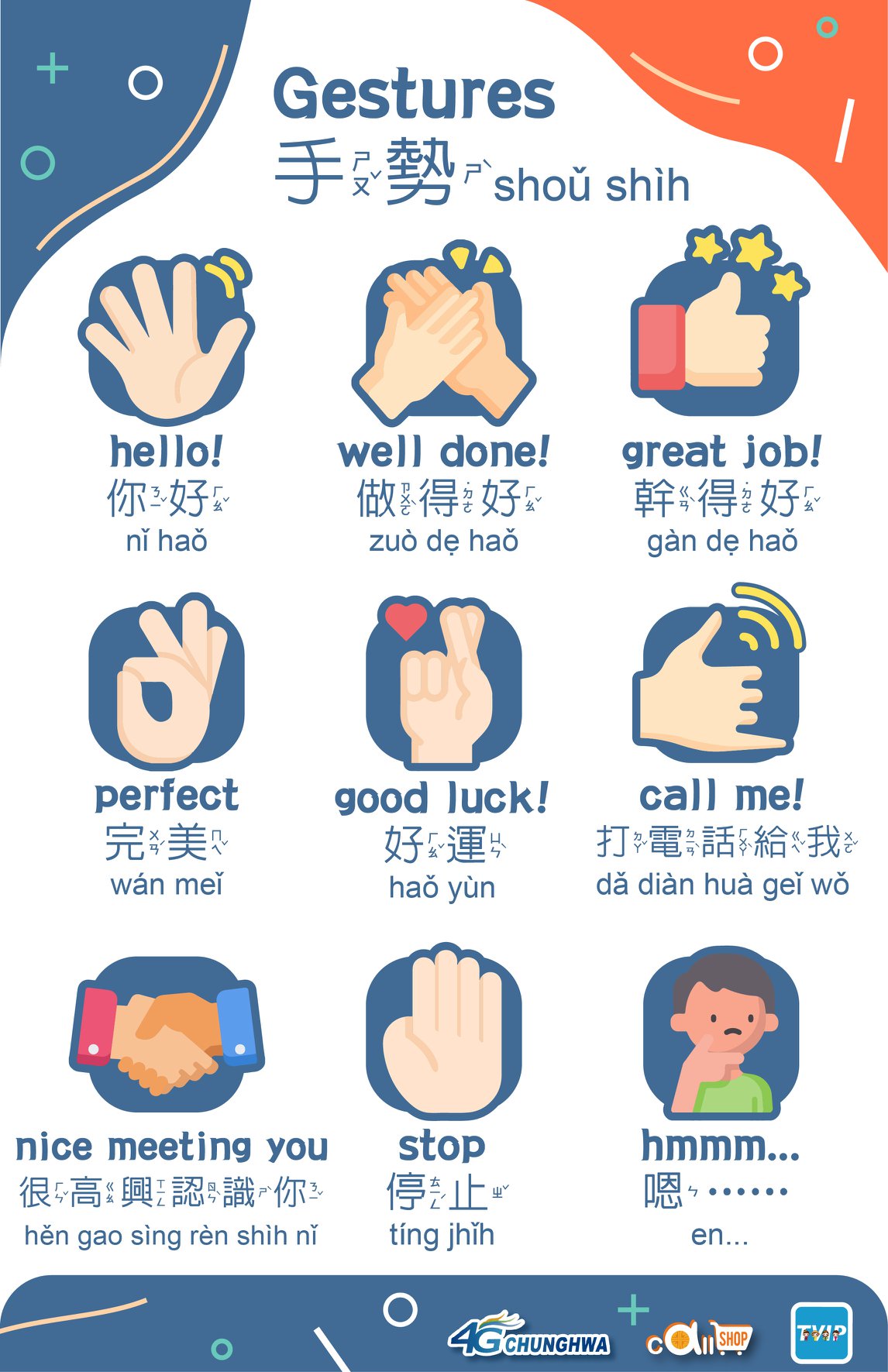 Callshop Pinoy - ️GESTURES ️ Let's learn more MANDARIN... | Facebook