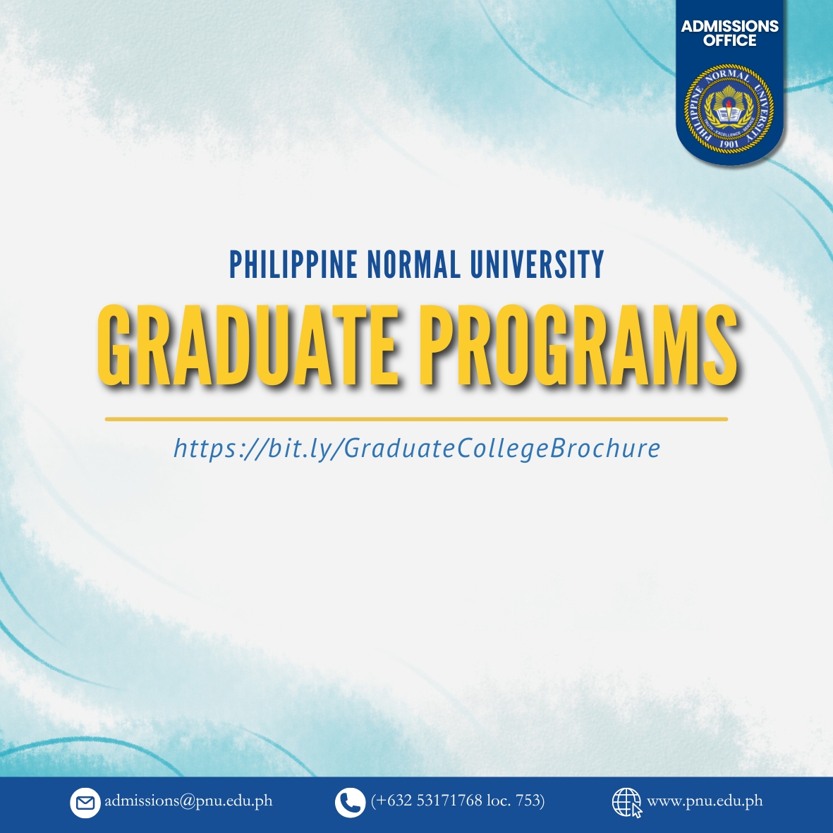 𝐂𝐨𝐧𝐭𝐢𝐧𝐮𝐞 𝐲𝐨𝐮𝐫 𝐠𝐫𝐚𝐝𝐮𝐚𝐭𝐞 𝐬𝐭𝐮𝐝𝐢𝐞𝐬 𝐚𝐭... - PNU Admissions Office | Facebook