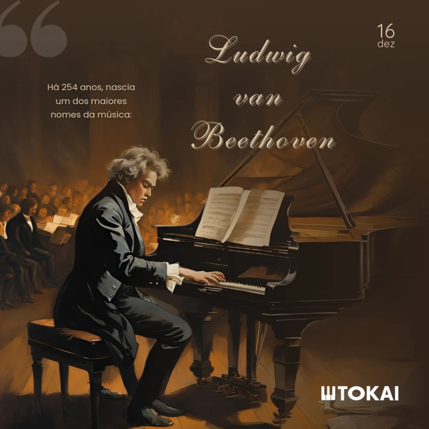 Tokai - 🎹 Celebramos o aniversário de Beethoven 🎼 Bethoven se tornou um ...