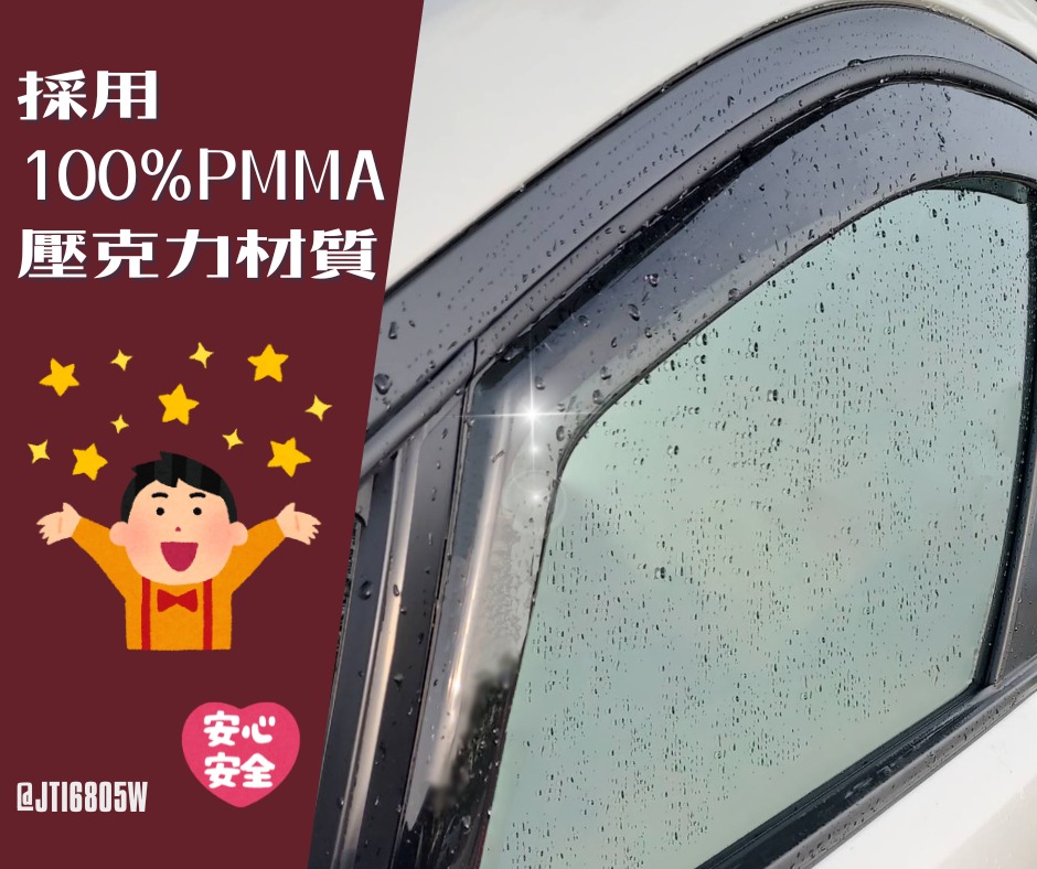 比德堡【崁入式】晴雨窗 - 我們的晴雨窗嚴選100%全新三菱壓克力材料製作，這種高品質的壓克力擁有優異的耐用性和耐候性...