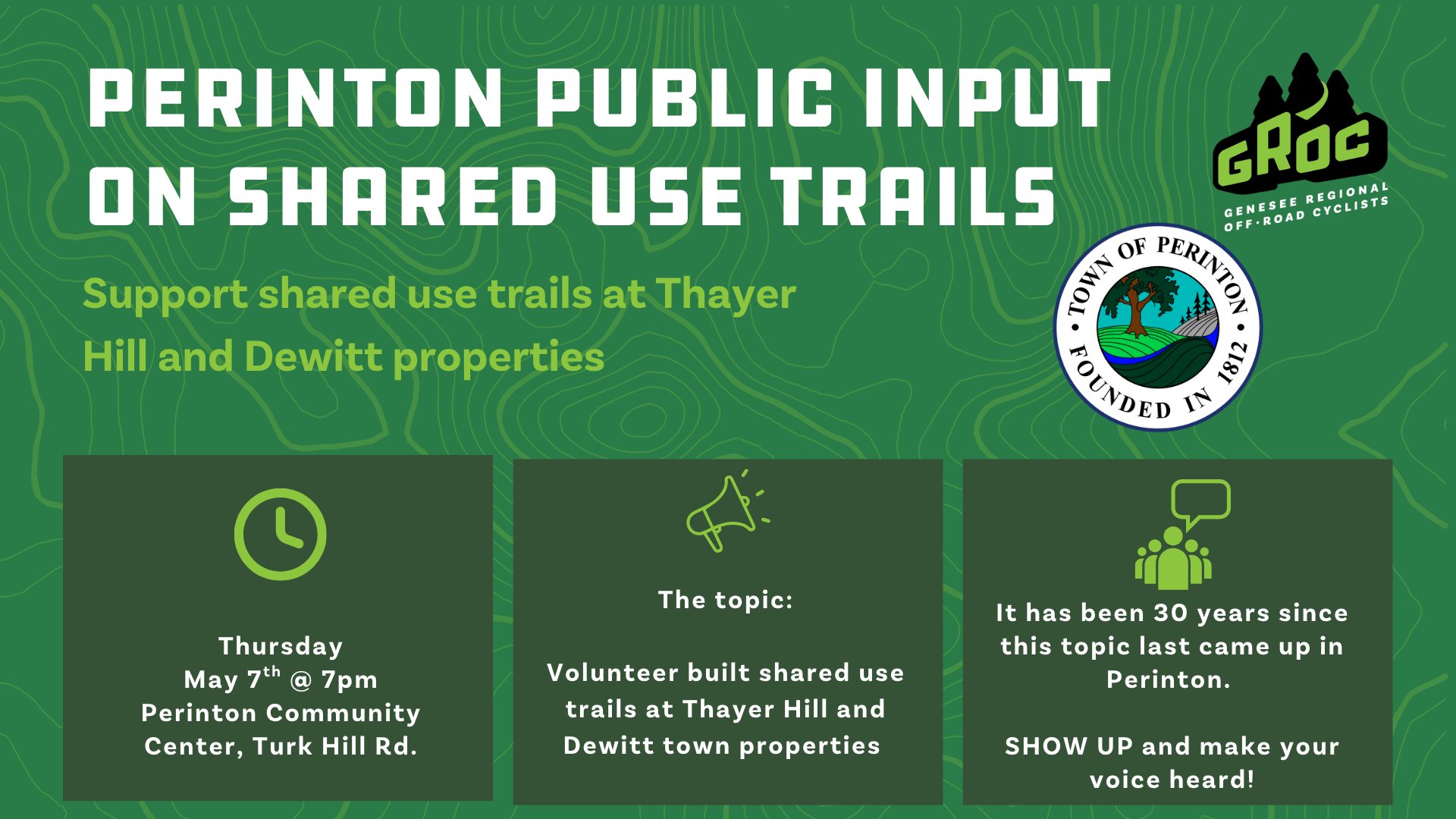 Perinton public input on shared use trails