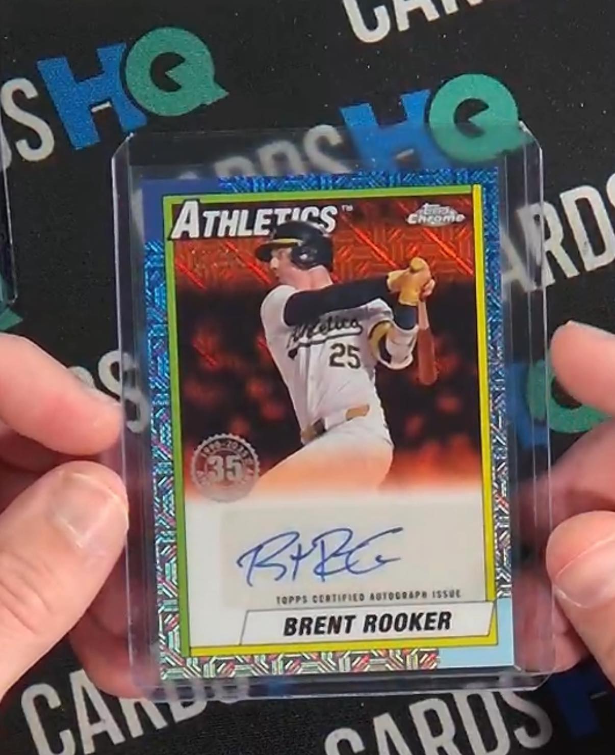 What is the 2022 Topps Brent Rooker Athletics card?