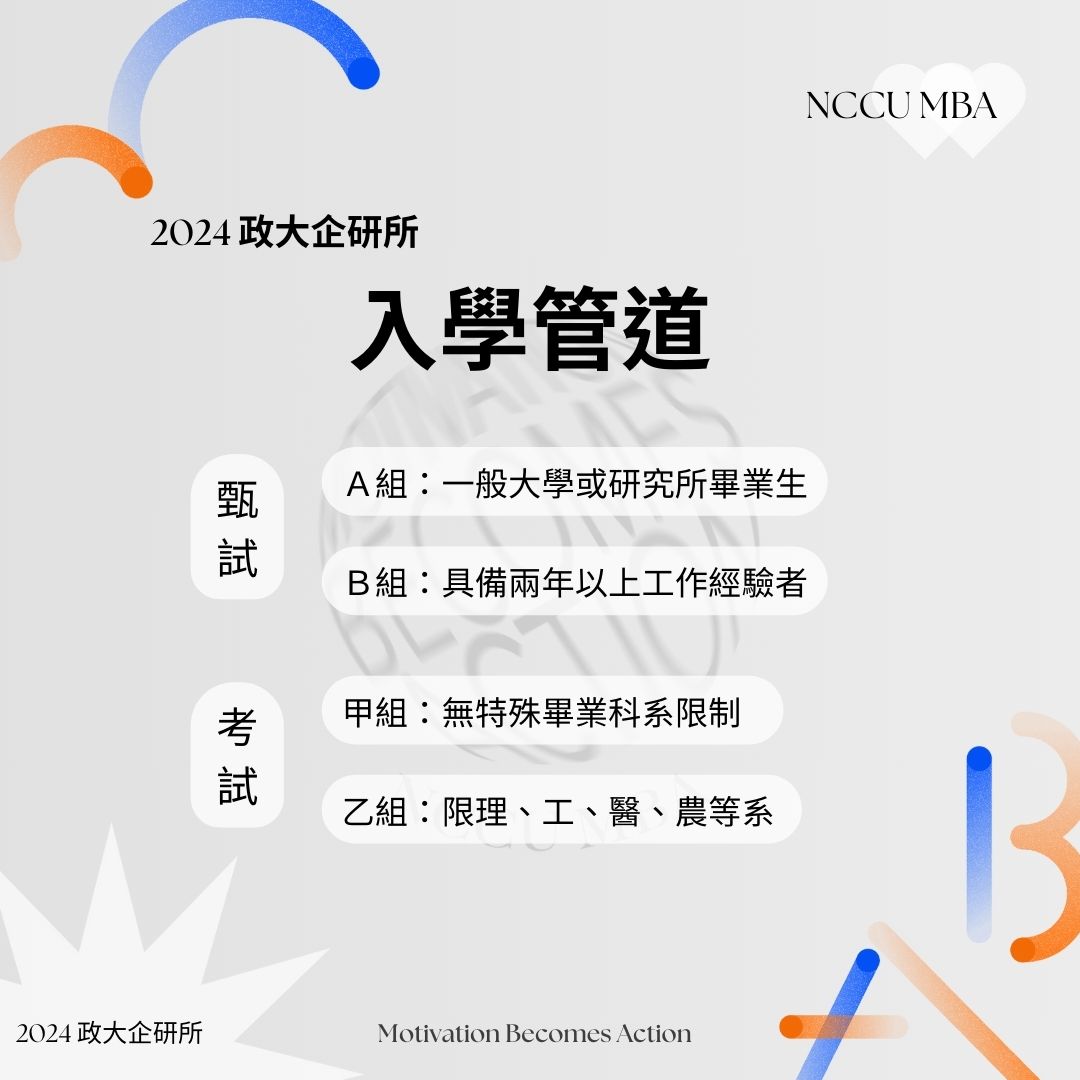 【政大 MBA 入學管道介紹】 迫不及待想加入政大MBA了嗎？... - 政大MBA Program （企研所）招生說明會 | Facebook