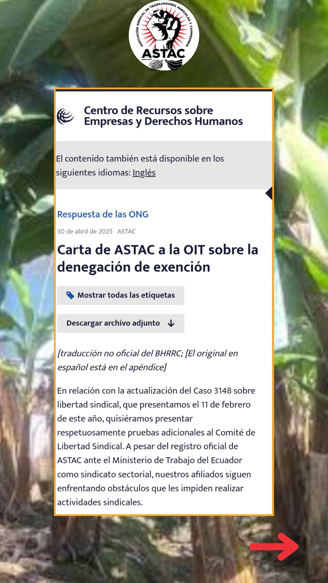Astac Ecuador - Astac Ecuador added a new photo.