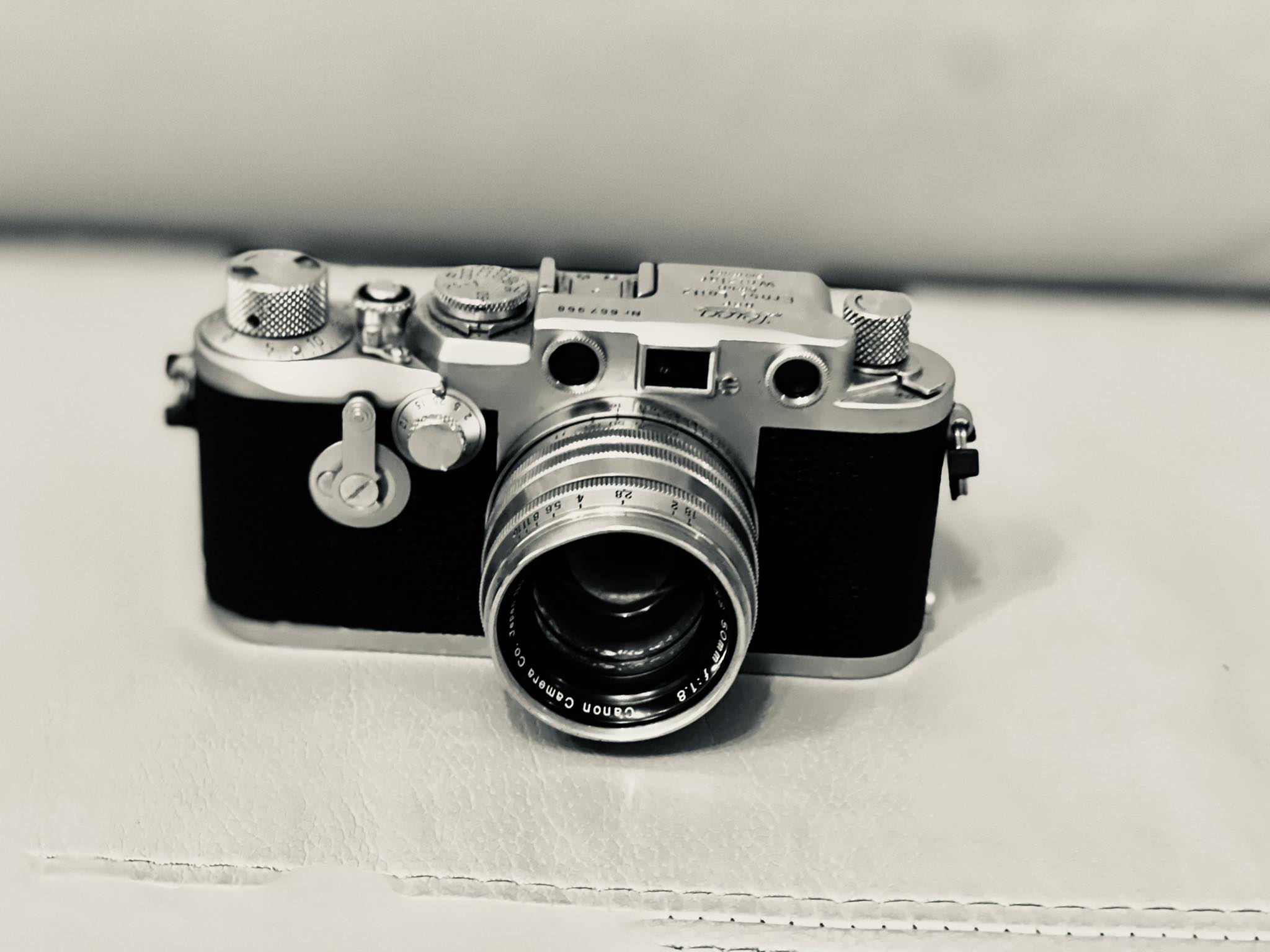Leica iiif with canon f1.8 50mm