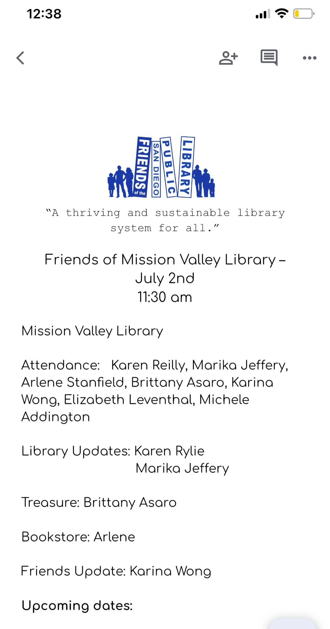 Friends of Mission Valley Library