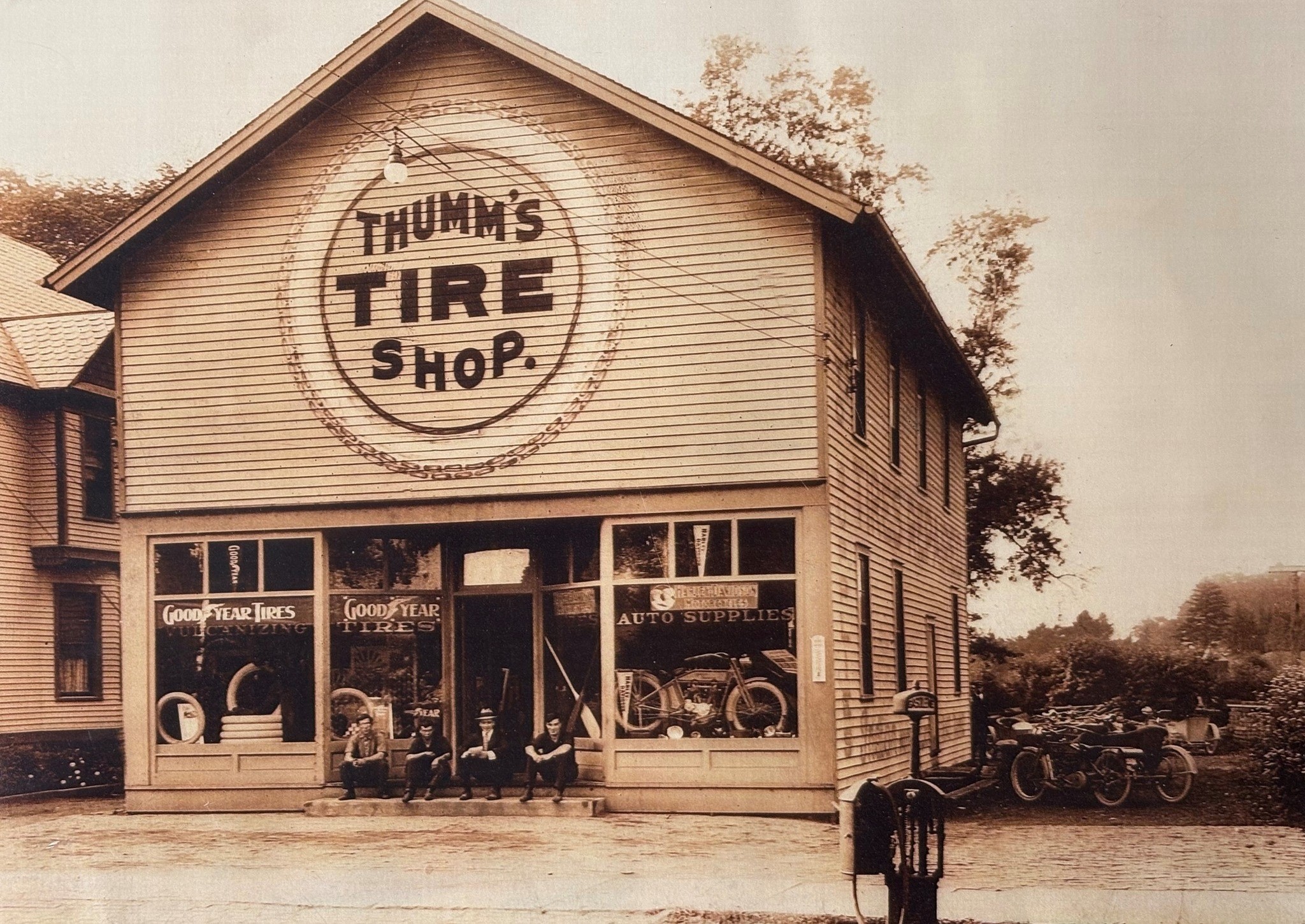 Old Pictures of Forgotten Ohio | Thumm's Tire Shop was founded by Gus ...