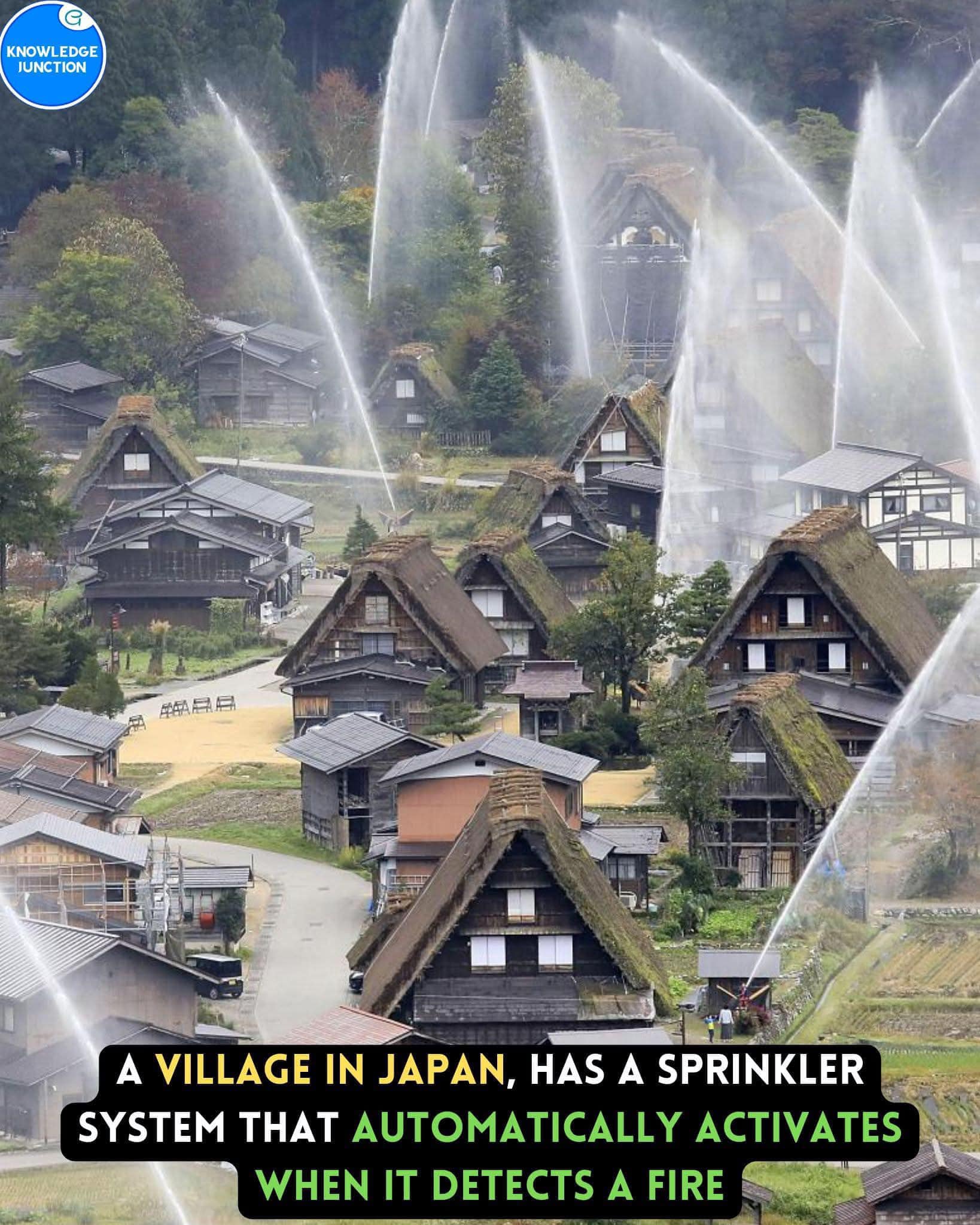 Back To Life - Shirakawa Village in Japan has an automatic sprinkler ... - Village Rentals With Sprinkler System
