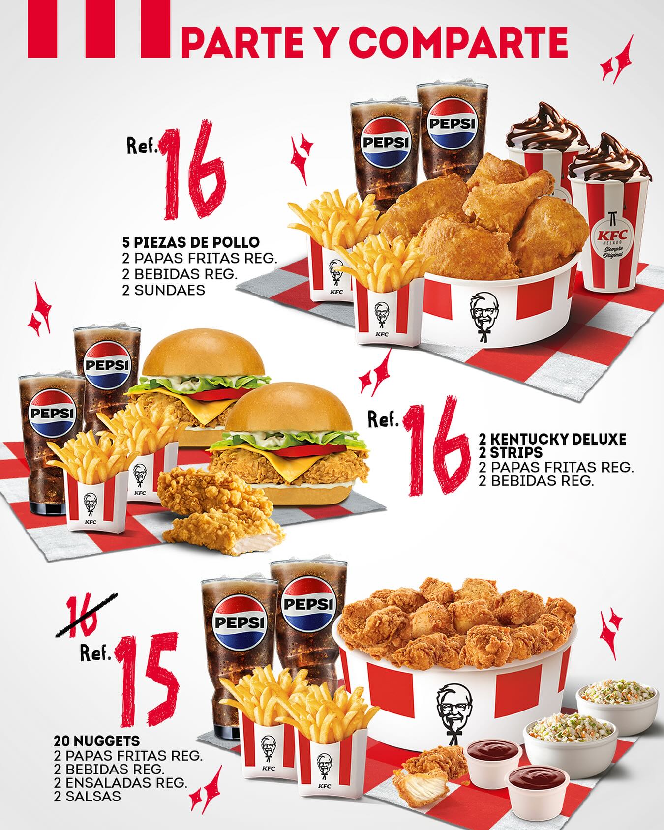 KFC - ¡Perfectos para compartir!😎🍗 Disponible en todas nuestras tiendas ...