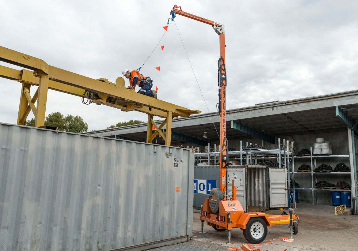 NZ - The BTS AirHook Trailer is a complete overhead fall protection ...