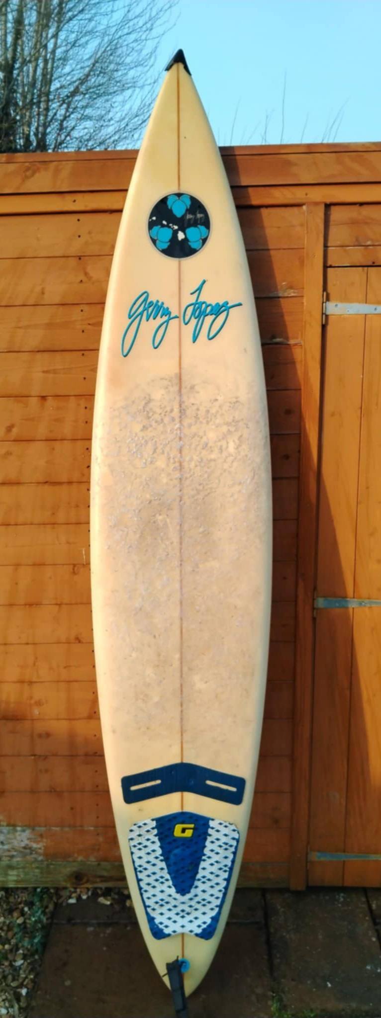 Rare Gerry Lopez shaped surfboard from Maui, 30+ years old