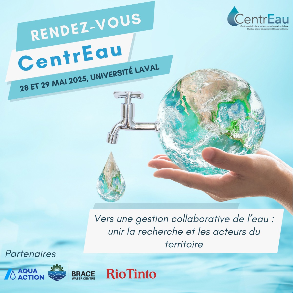 COMBEQ - Invitation à participer au Rendez-vous CentrEau 2025! 📅 28 et ...