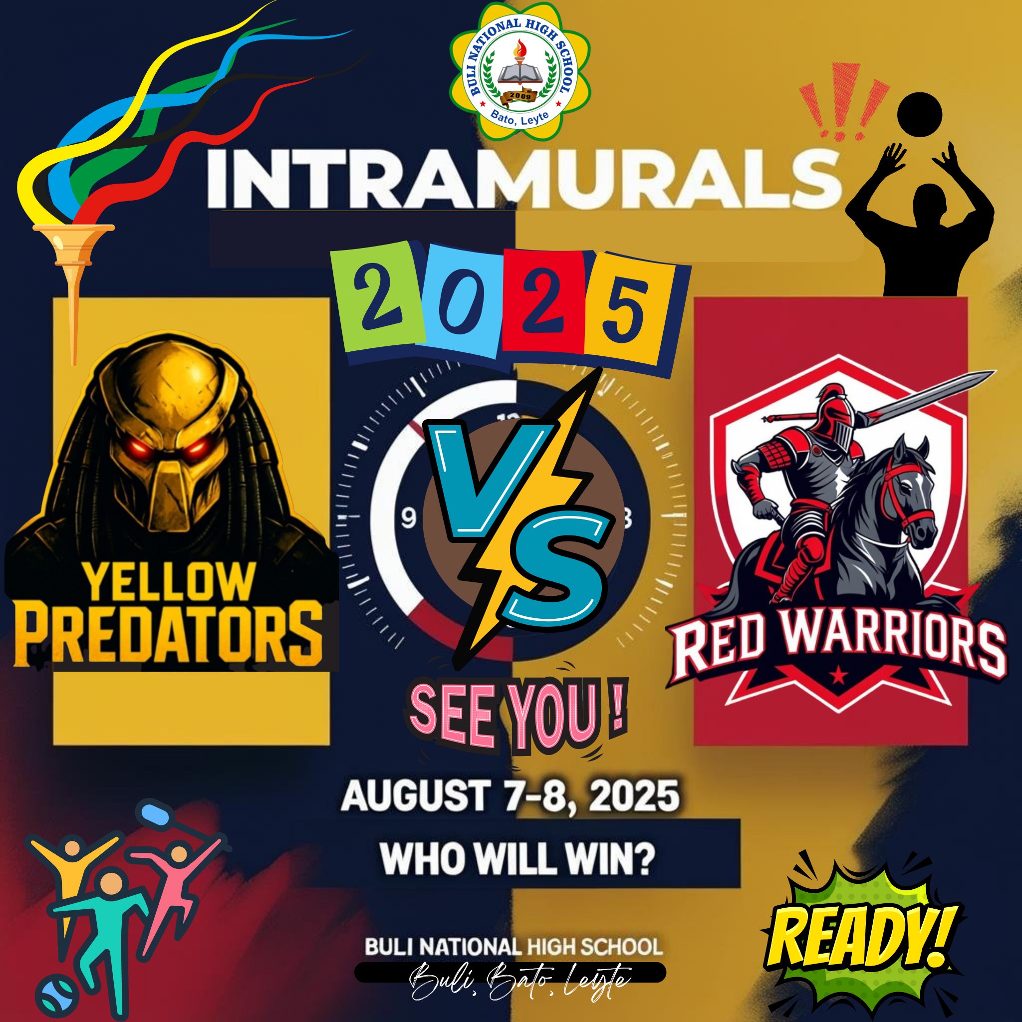 🔥 Get Ready, Red Warriors and Yellow... - Buli Nhs Bato Leyte | Facebook