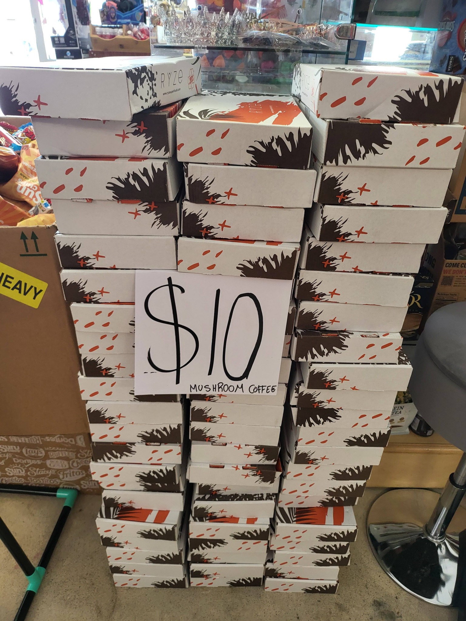 RYZE SUPERFOODS Mushroom Coffee, 30 servings Sale $10 In date