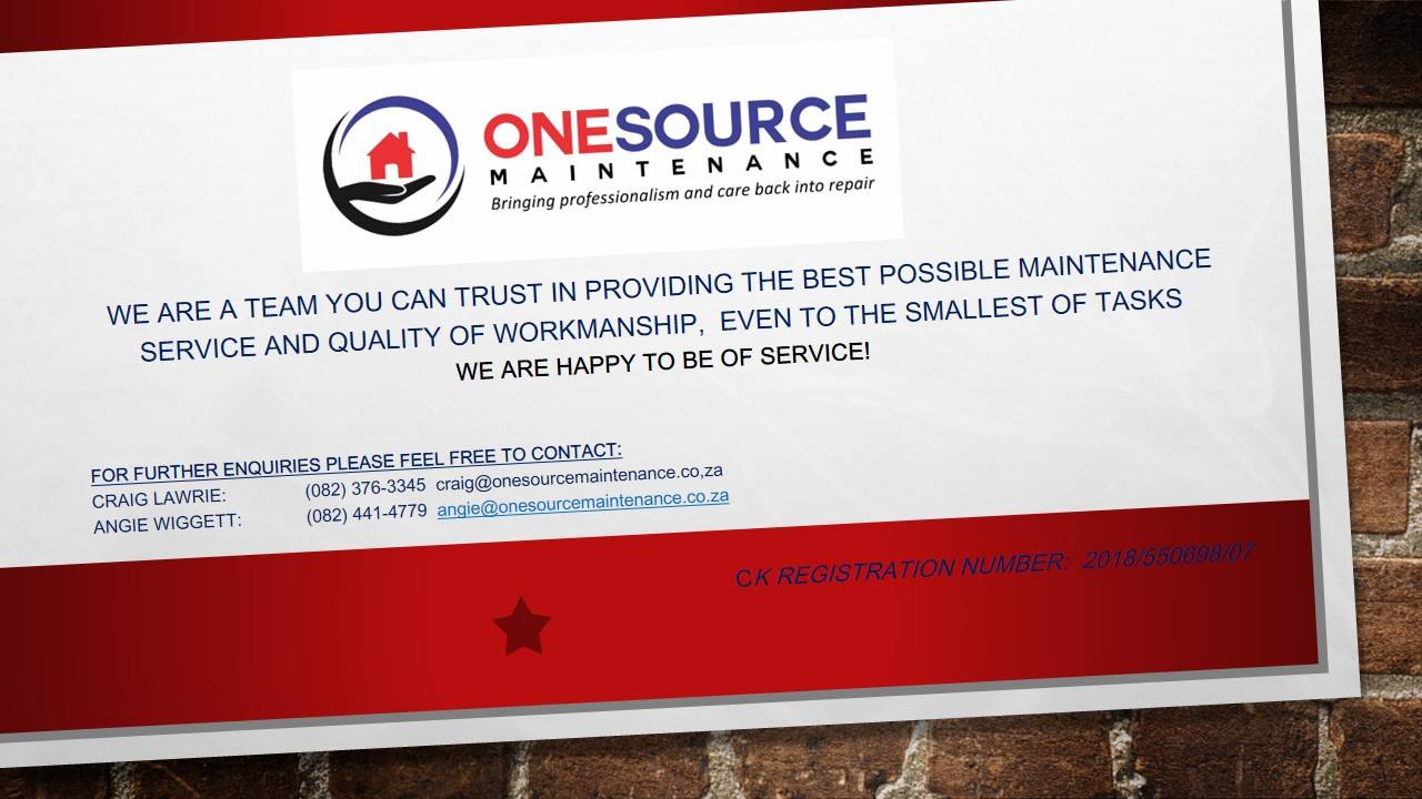 One Source Maintenance | Port Elizabeth