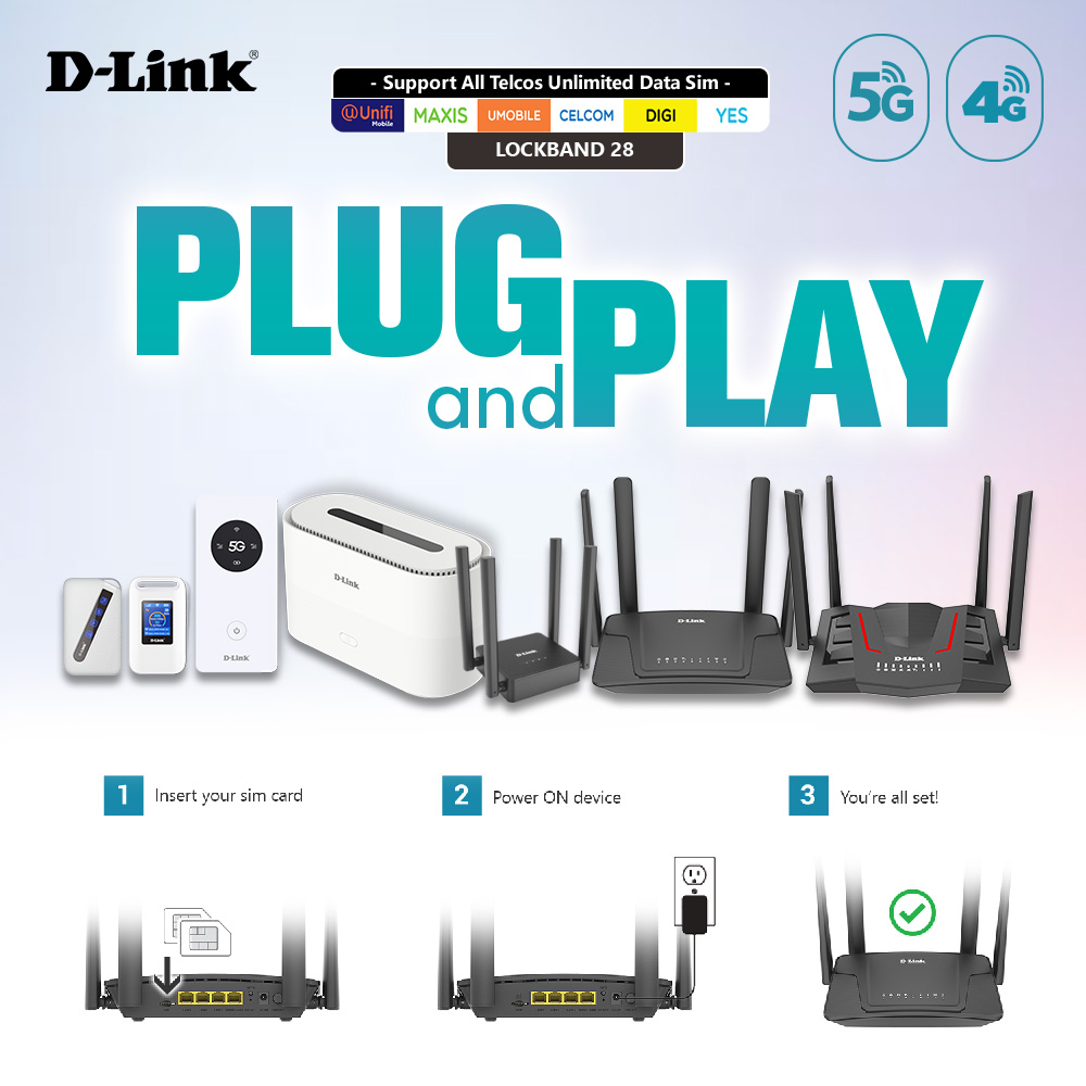D-Link - [ Plug & Play ] D-Link 5G/4G routers and modems... | Facebook